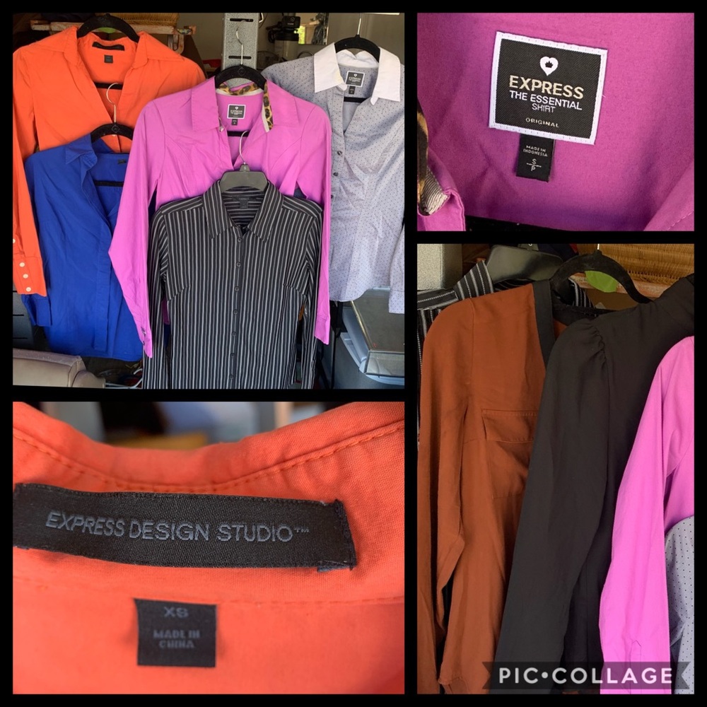 Women’s S/XS Express Shirts Lot